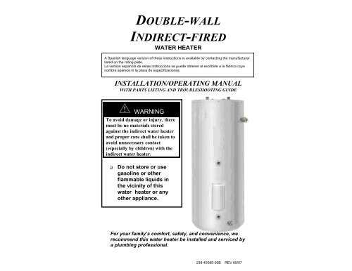 bradford white water heater parts diagram