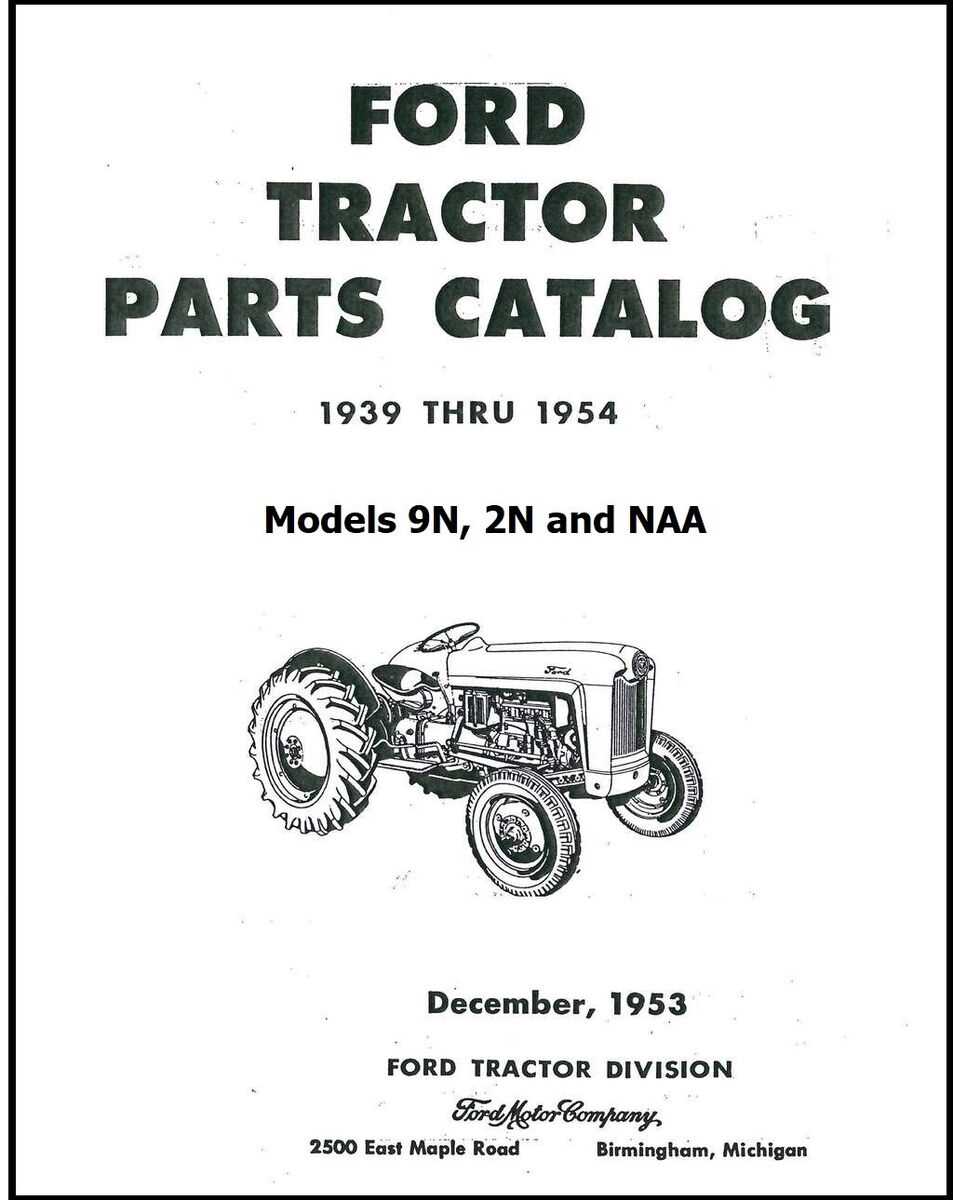 8n ford tractor parts diagram