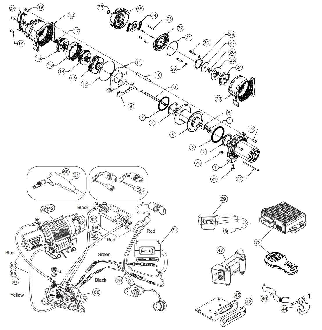 winch parts diagram