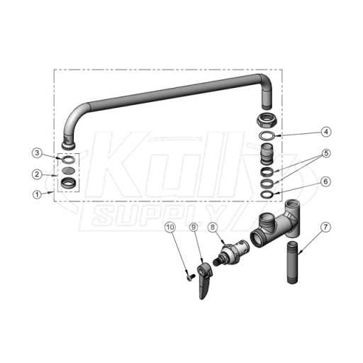 commercial faucet parts diagram