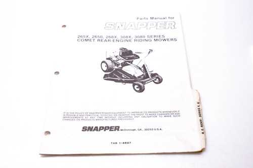 rear engine snapper riding mower parts diagram