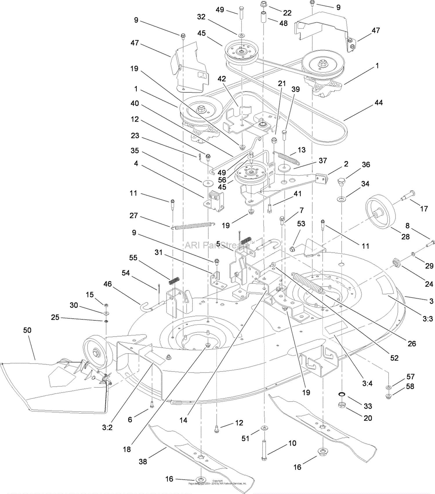 toro lx420 parts diagram