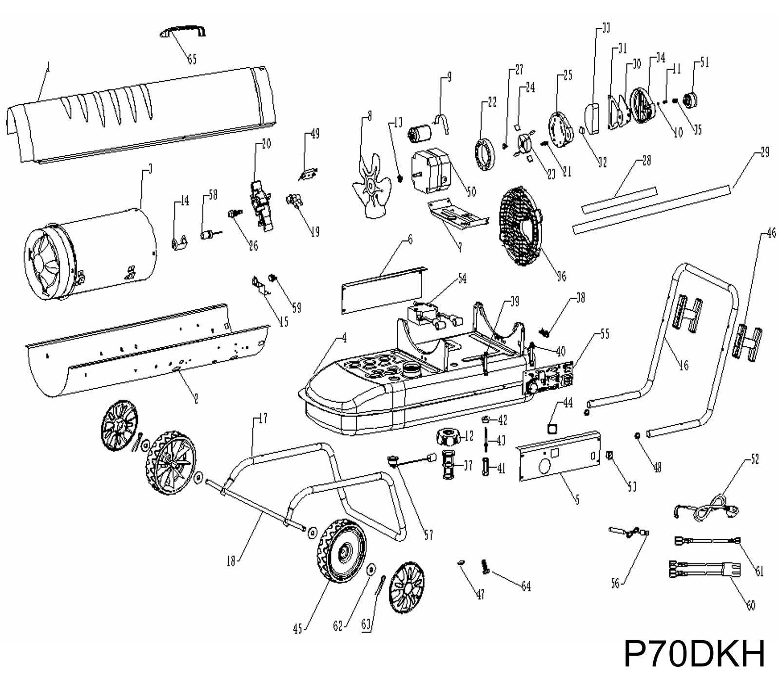 all pro heater parts diagram