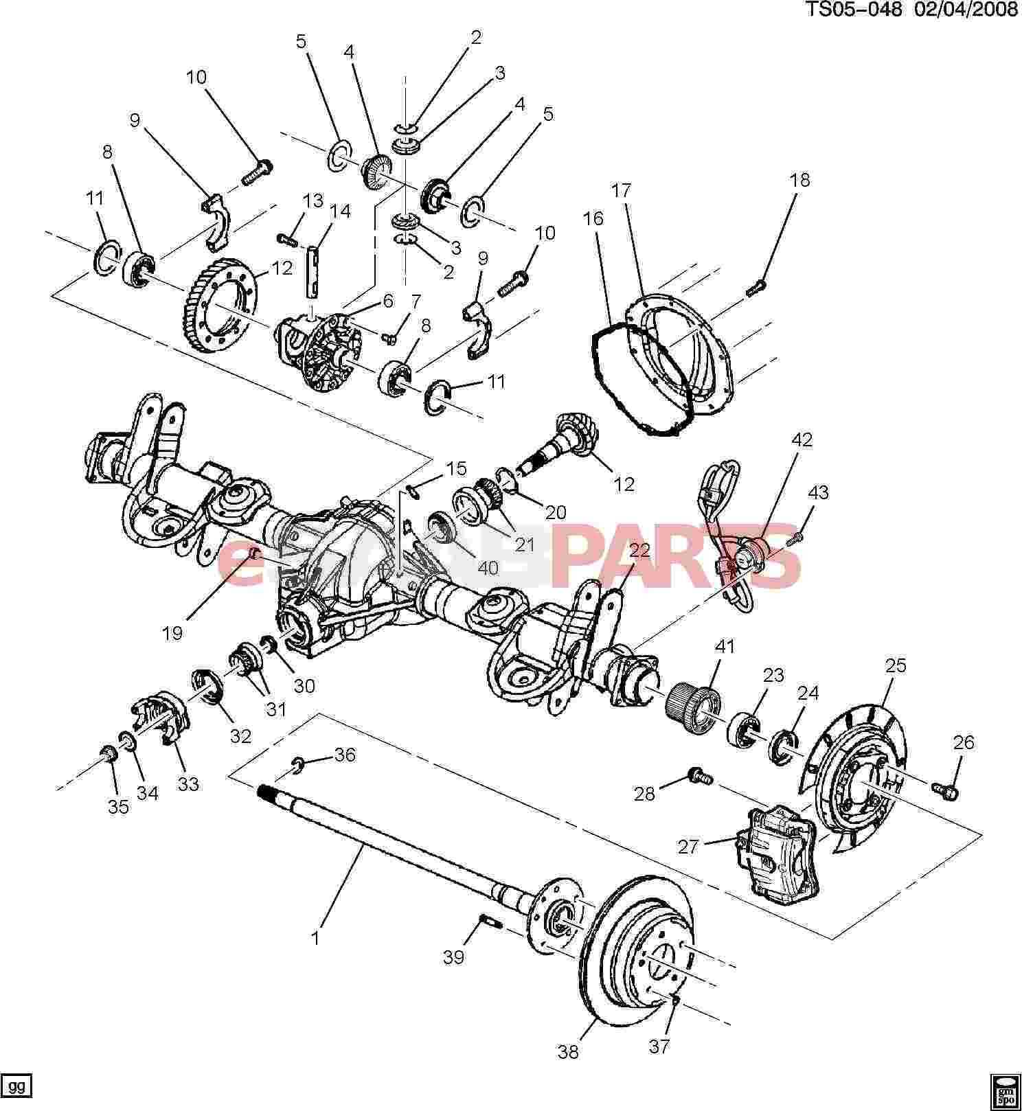 axle parts diagram