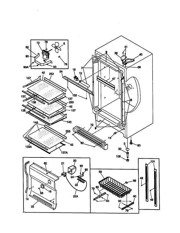 kenmore upright freezer parts diagram