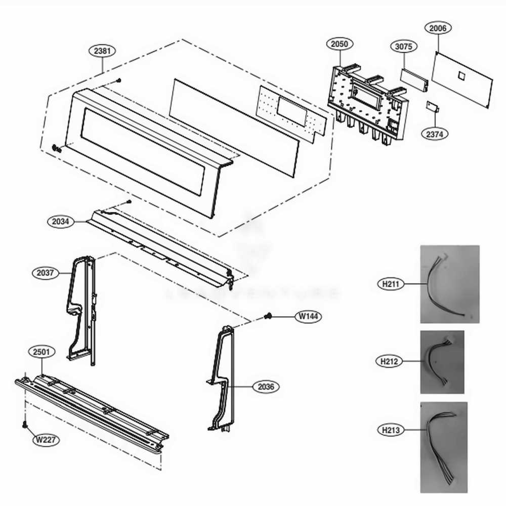 whirlpool oven door parts diagram