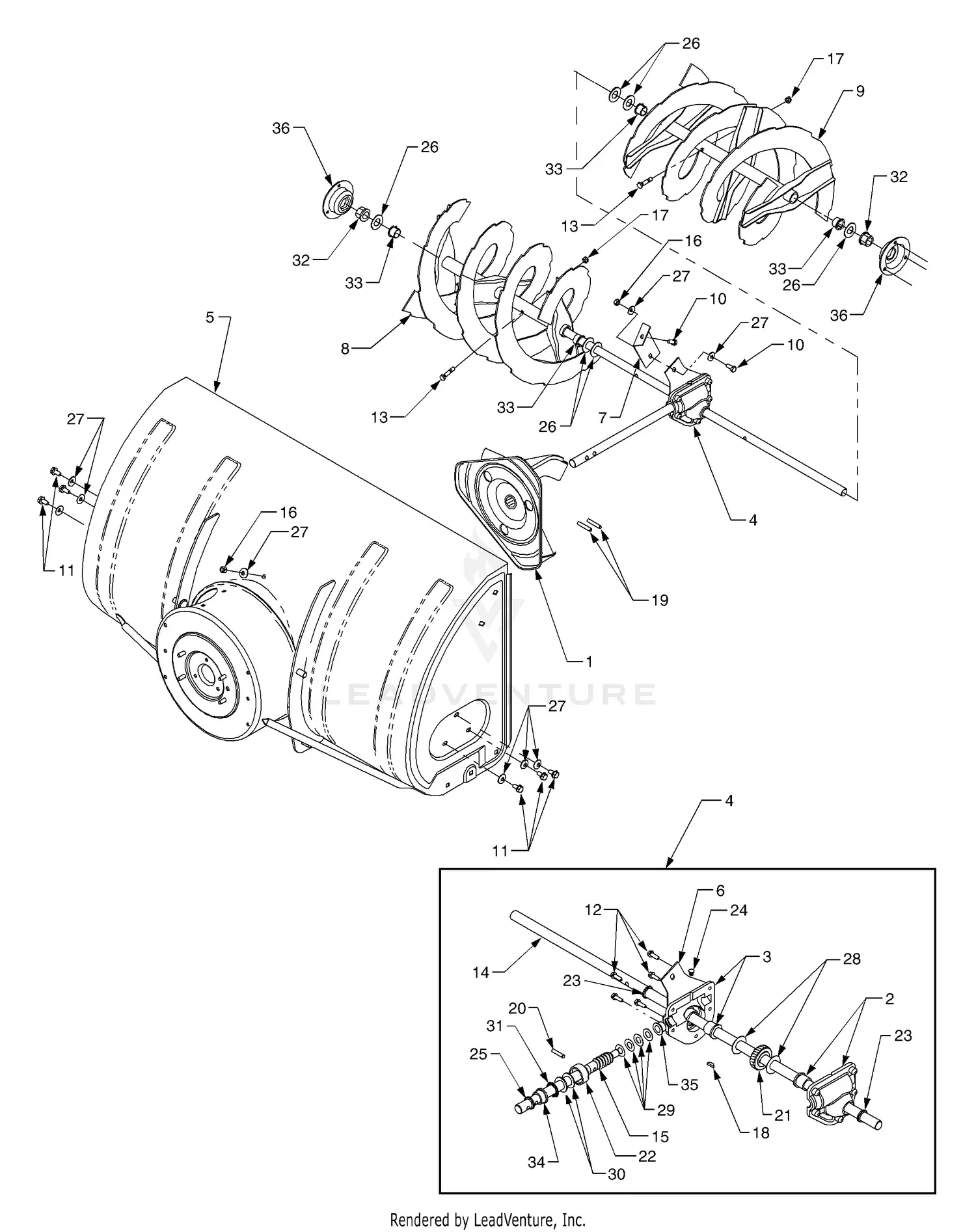 cub cadet hds 2135 parts diagram