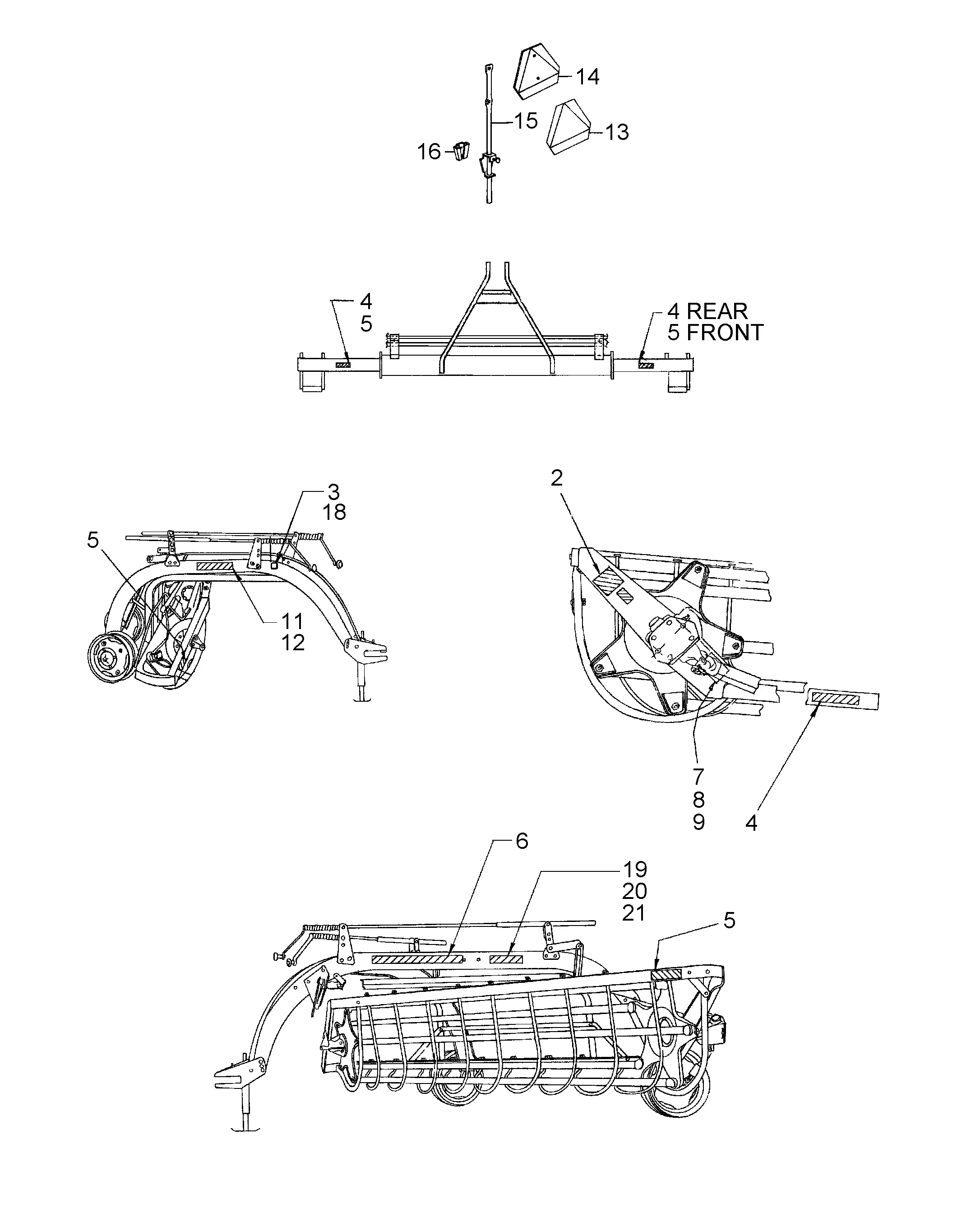 new holland 56 rake parts diagram