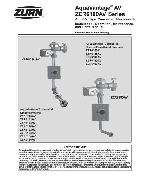 zurn flush valve parts diagram