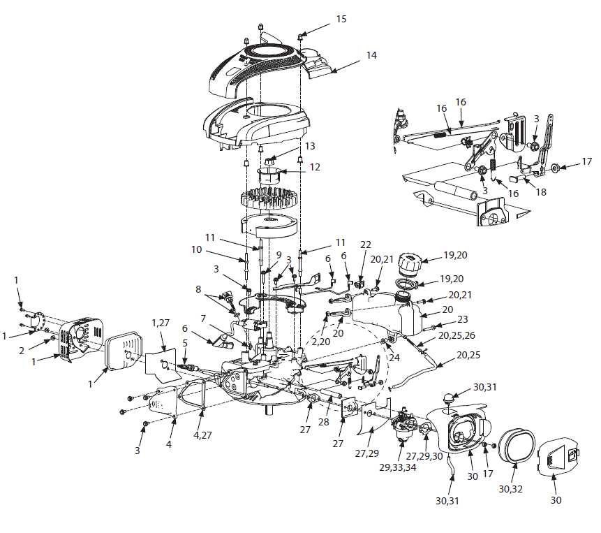 craftsman m220 parts diagram