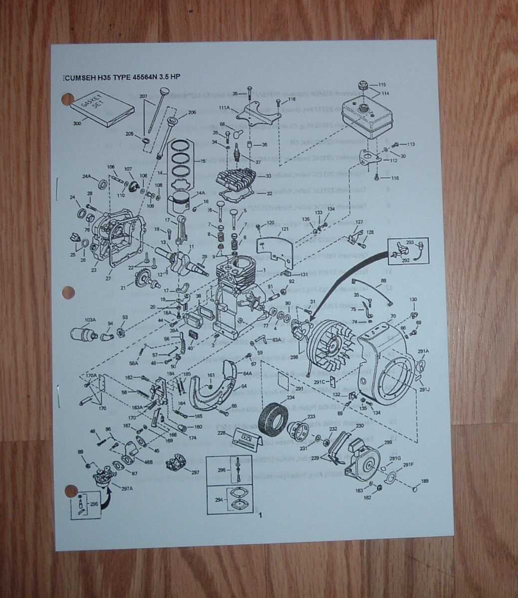 tecumseh 3.5 hp engine parts diagram