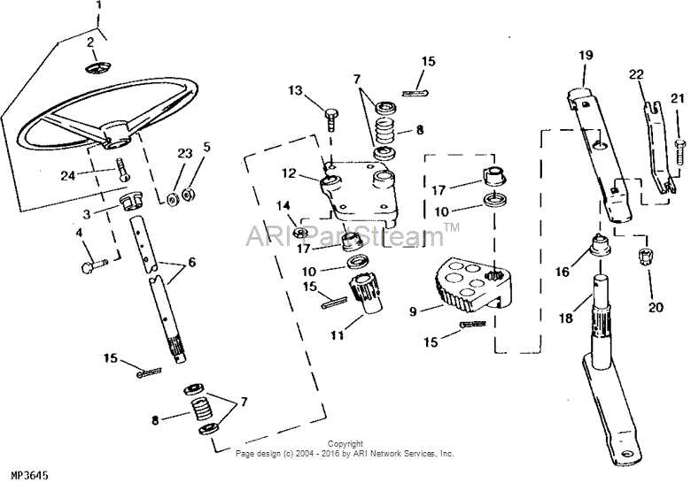 john deere hydro 175 parts diagram